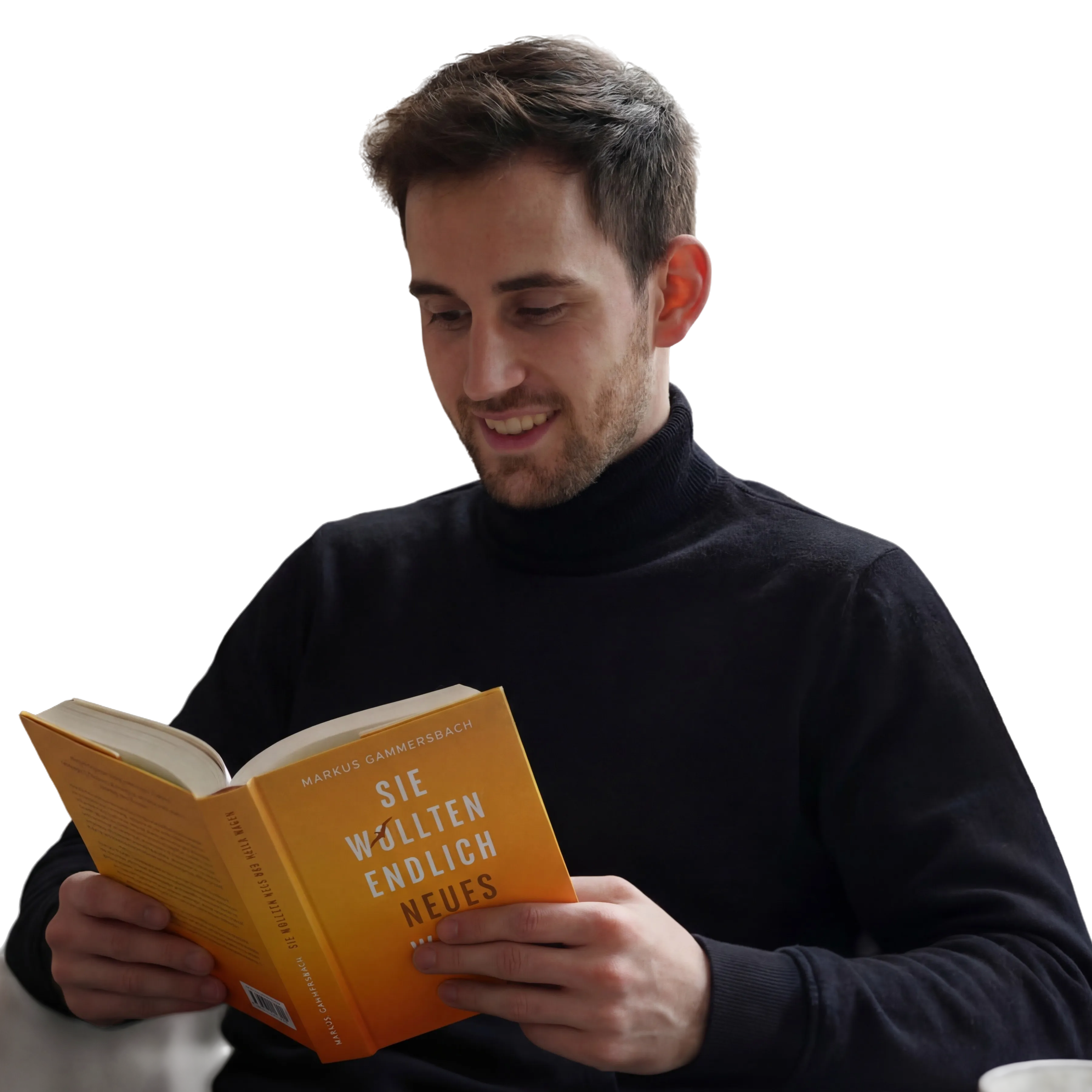 Person liest ein Buch